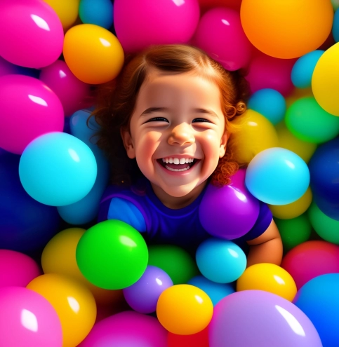 child-playing-ball-pit-with-colorful-balls