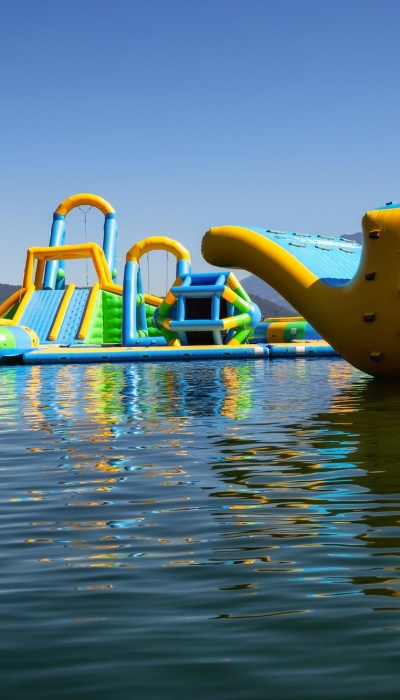 water-playground-during-vibrant-sunny-summer-day
