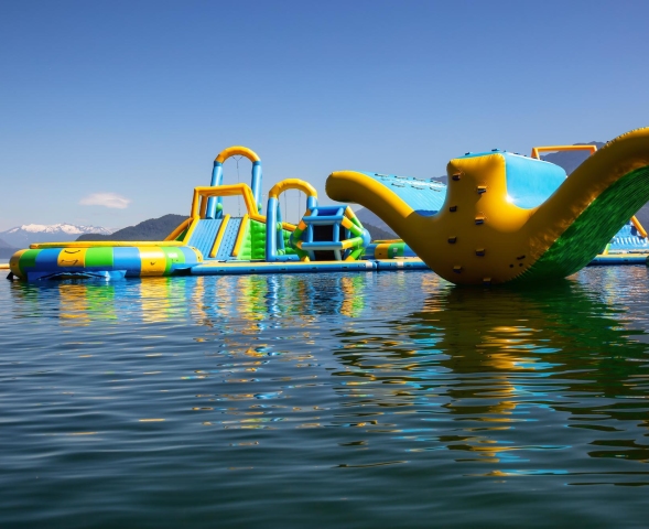 water-playground-during-vibrant-sunny-summer-day